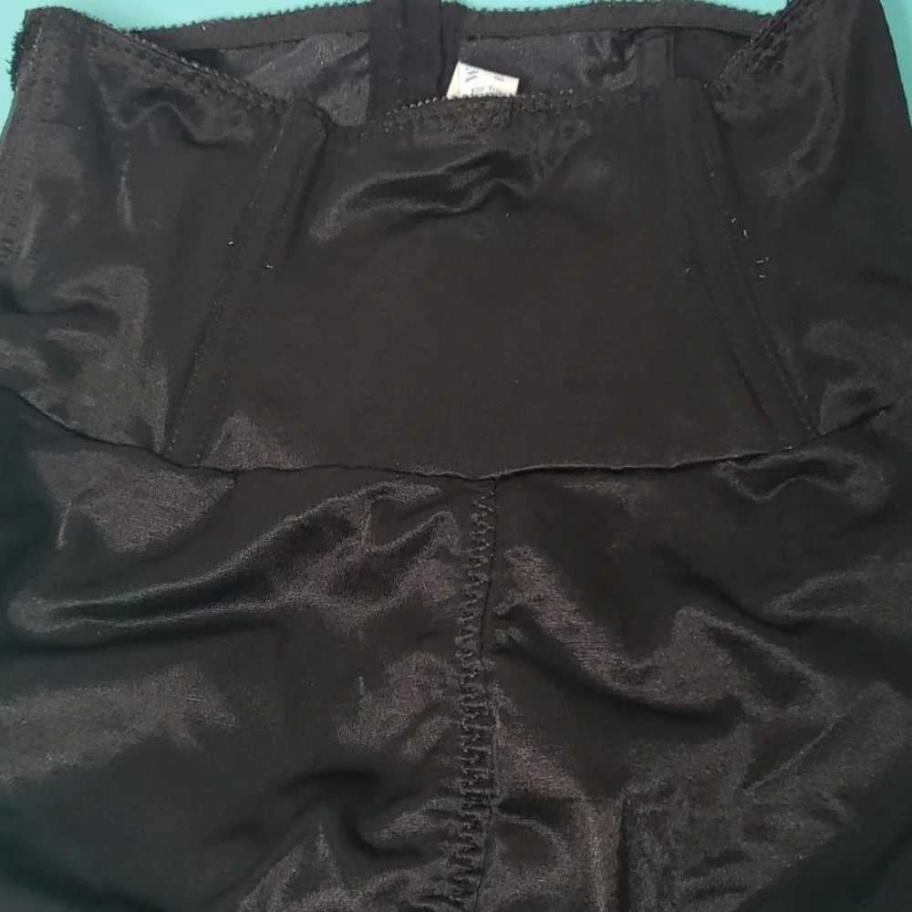 Vtg Warner's Corset Top Black Lace Panties Sz Med - Picture 6 of 9